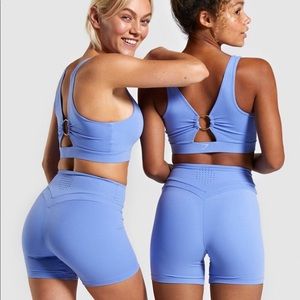 NWT Gymshark X Whitney Beautiful Blue Shorts MED
